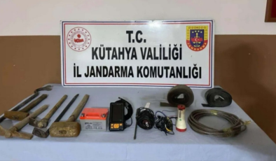 Kütahya'da kaçak kazı yapan 6 şüpheli yakalandı
