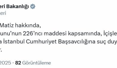 Son dakika… Mabel Matiz hakkında suç duyurusu