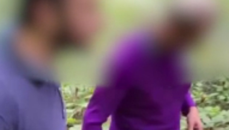 Baba ve oğlu fındık bahçesinde kadın kılığında yakalandı, görüntüler viral oldu