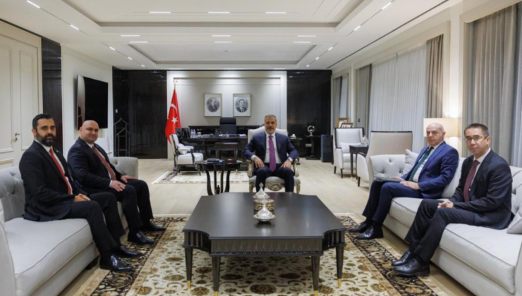 Bakan Fidan, Irak Türkmen Cephesi Başkanı Ağaoğlu ile görüştü