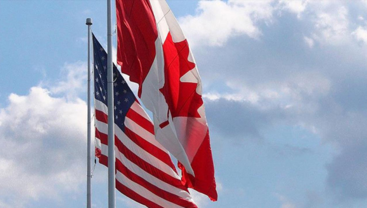 Amerikalı turistler Kanadalı taklidi yapıyor: Bayrak kopyalama oyunu