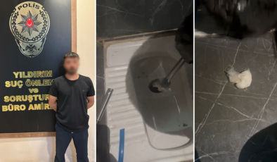 Polisten kaçtı kahvehanenin tuvaletinde yakalandı