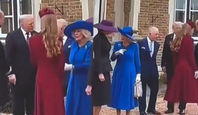 Kraliyet ailesinde bile kaynana huyu değişmiyor! Kraliçe, gelini Prenses Kate'i Trump'ın yanında kovdu