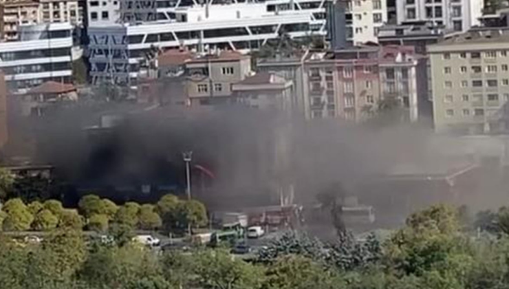 Kağıthane'de iş yerinde yangın