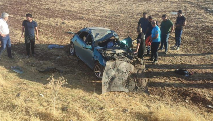 Diyarbakır’da otomobil şarampole devrildi: 1 ölü, 1 yaralı