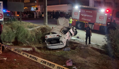 Aydın'da 3 araç birbirine girdi: 1 ölü, 5 yaralı