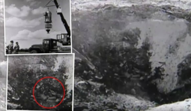 22 dakikalık siyah beyaz kayıt dünyayı şoke etti: Yerde yatan uzaylı mı?