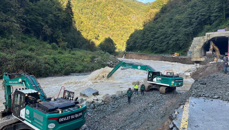 Bakan Uraloğlu selden etkilenen Rize'deki son durumu paylaştı