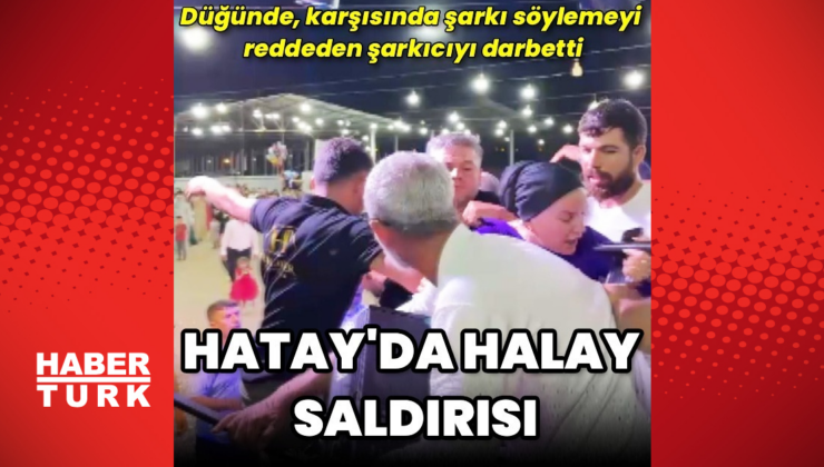 Düğünde sanatçıya saldırı