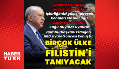 Cumhurbaşkanı Erdoğan'dan ABD ziyareti öncesi açıklamalar