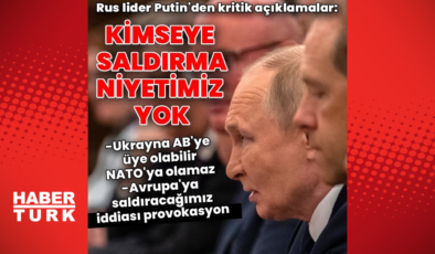 Putin: Kimseye saldırma niyetimiz yok
