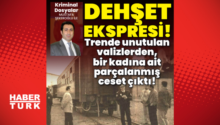 Trende unutulan valizlerden parçalanmış ceset çıktı!