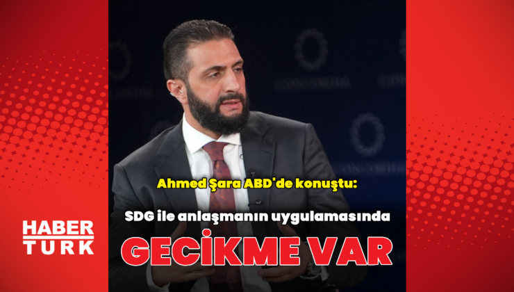 Şara: SDG ile anlaşmada gecikme var