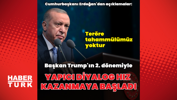 "Başkan Trump'ın ikinci döneminde yapıcı diyalog hız kazanmaya başladı"