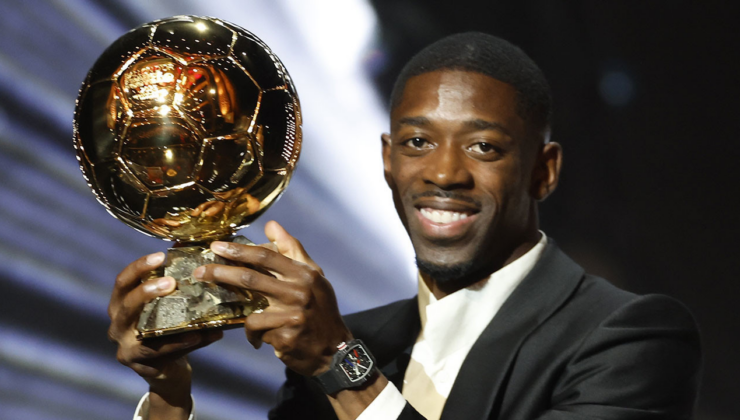 Altın Top (Ballon d'Or) ödülünü Fransız futbolcu Dembele kazandı