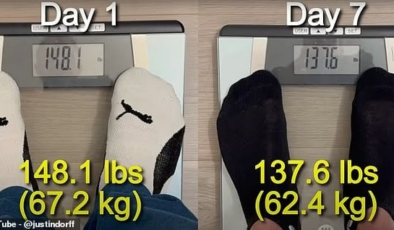 2 hafta boyunca sadece su içen adam aynada kendini görünce inanamadı