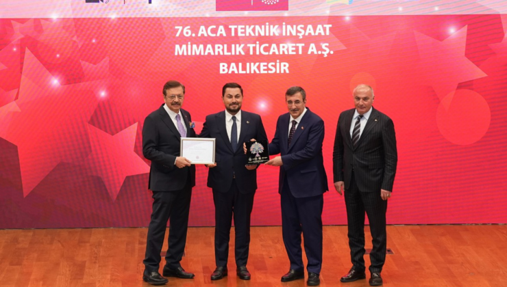 ACA, iki kez üst üste aldığı “Türkiye 100” ödülü ile 4 yıllık büyüme yolculuğunu taçlandırdı