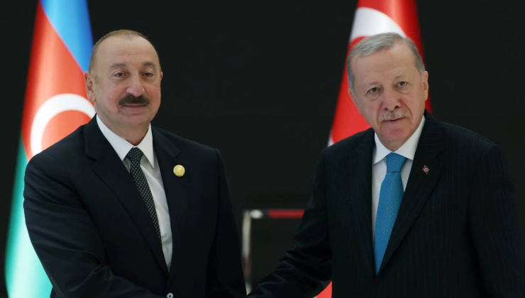 Cumhurbaşkanı Erdoğan, Azerbaycan Cumhurbaşkanı Aliyev ile görüştü