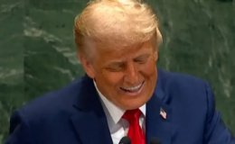 BM'de prompteri bozulan Trump'ın zor anları