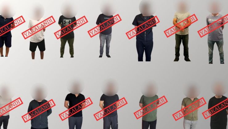 Kırmızı bültenle aranan 12, ulusal düzeyde aranan 2 şüpheli yakalandı