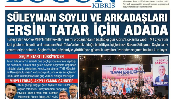 Süleyman Soylu bu kez Kıbrıs seçimlerinde ortaya çıktı
