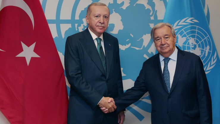 Cumhurbaşkanı Erdoğan Guterres ile görüştü