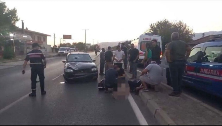 Aydın’da otomobilin çarptığı yaya can verdi