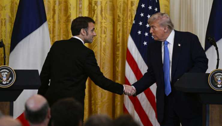 Macron ile Trump bir araya geldi