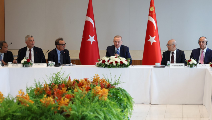 Erdoğan, Ulukaya ve ABD’li şirket yöneticileriyle görüştü