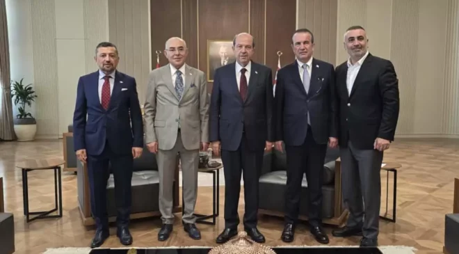 MHP Heyetinden KKTC Cumhurbaşkanı Tatar’a Kritik Ziyaret: “Kıbrıs Türklüğü’nün Yanındayız”