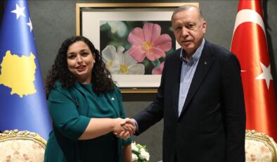 Kosova Cumhurbaşkanı Osmani’den Cumhurbaşkanı Erdoğan’a Teşekkür